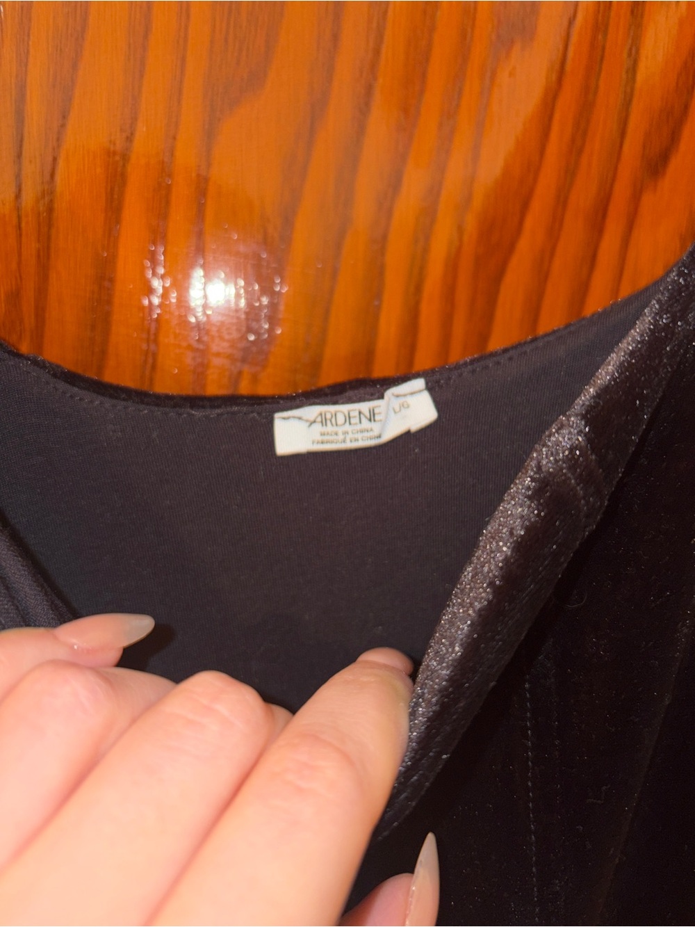 Black Velvet Sleeveless Skater Dress - Picture 2 of 2